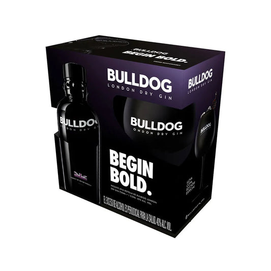 BULLDOG GIN 750 ML + COPA