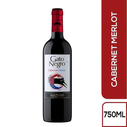 VINO GATO NEGRO CABERNET MERLOT 750ML