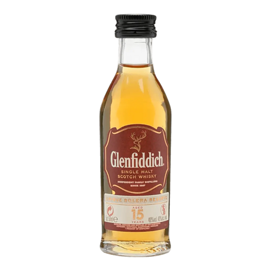 WHISKY GLENFIDDICH 15 AÑOS MINI 50CC